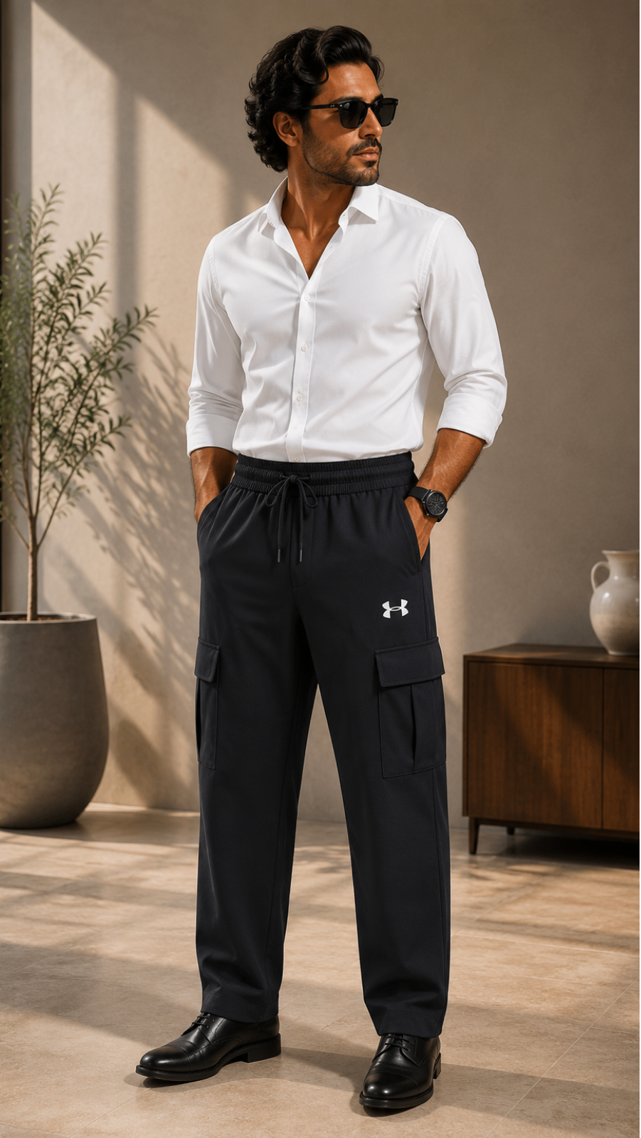 Ravaaz Urban Cargo 4 Pocket Baggy Trouser