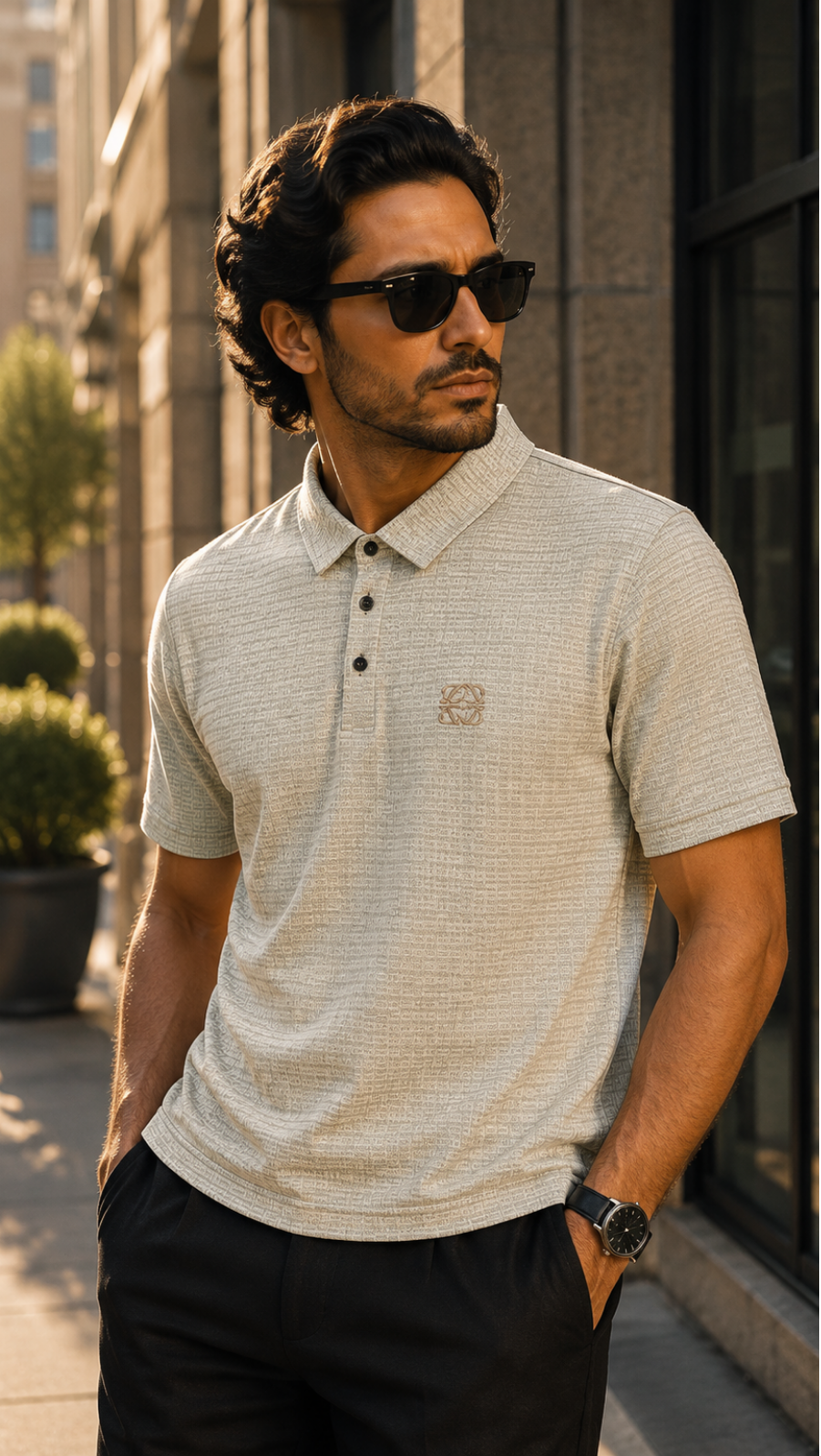 Ravaaz Signature Textured Polo