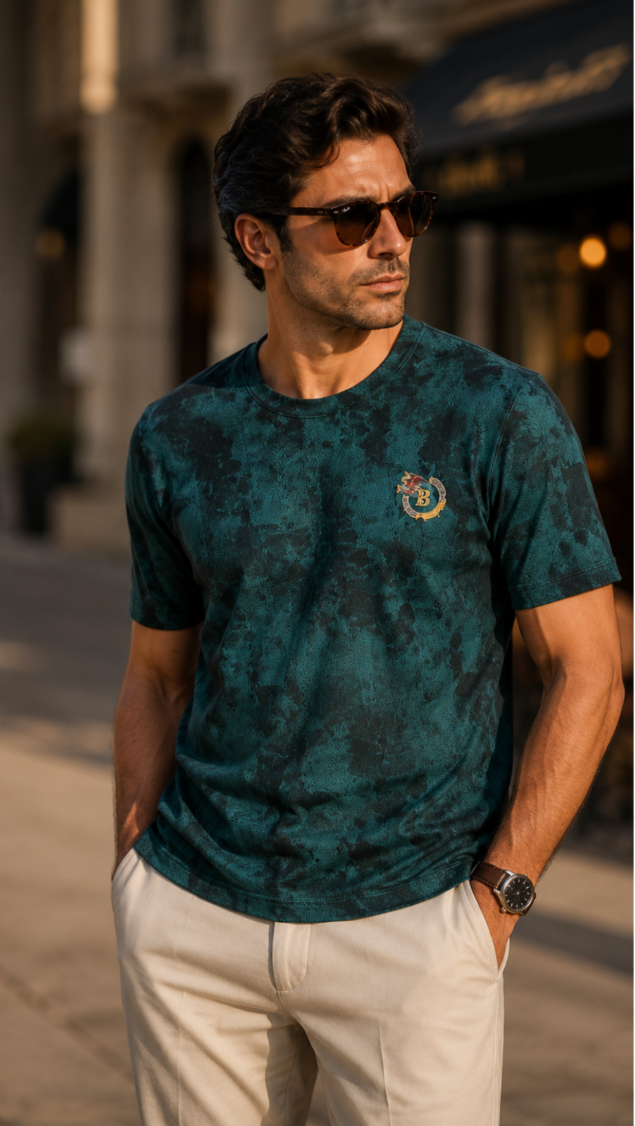 Ravaaz Imperial Crest Printed T-Shirt